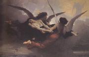 Adolphe William Bouguereau A Soul Brought to Heaven (mk26) oil painting picture wholesale